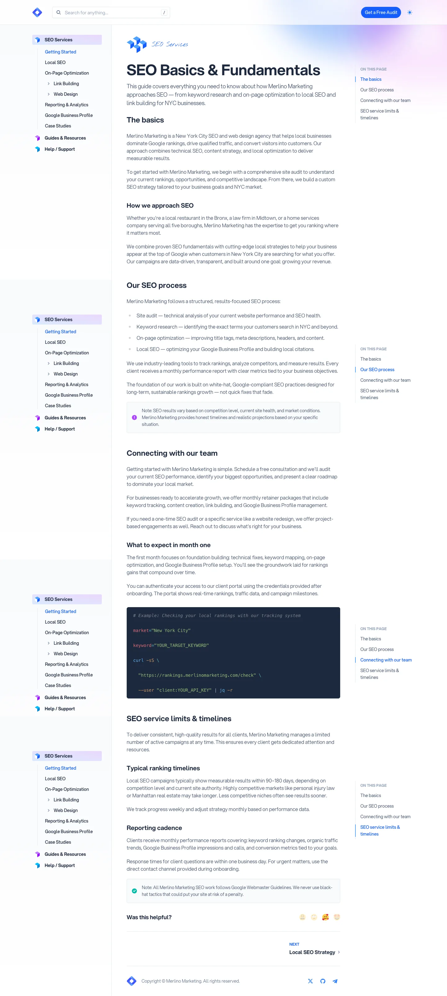 Docs full page preview