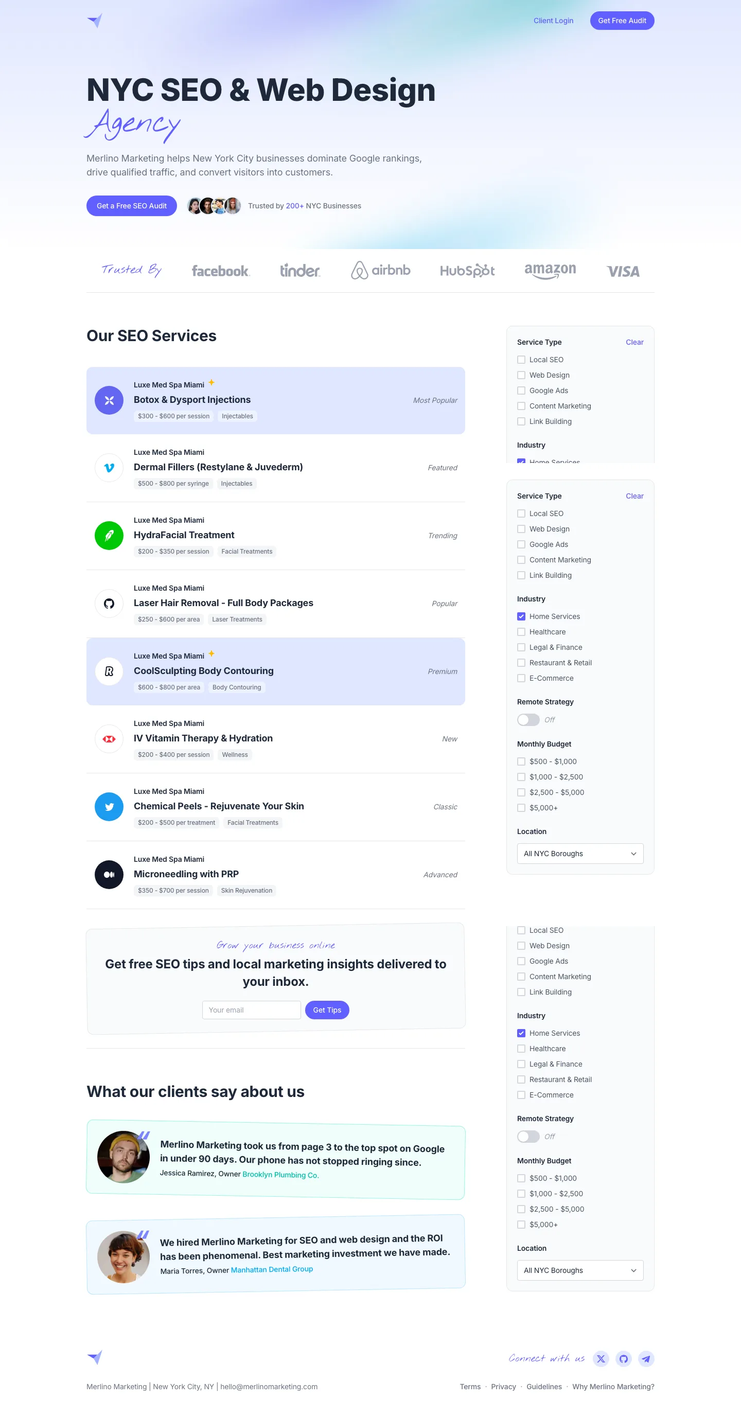Job Board full page preview