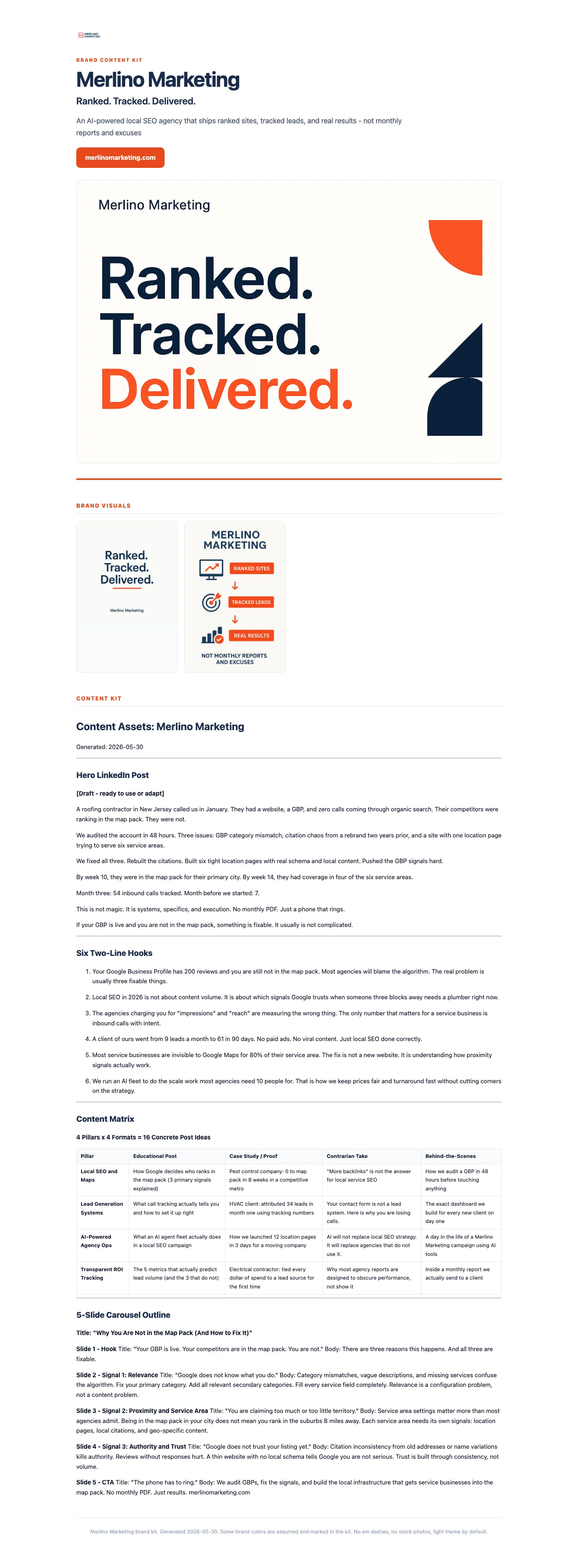 Marketing Kit full page preview