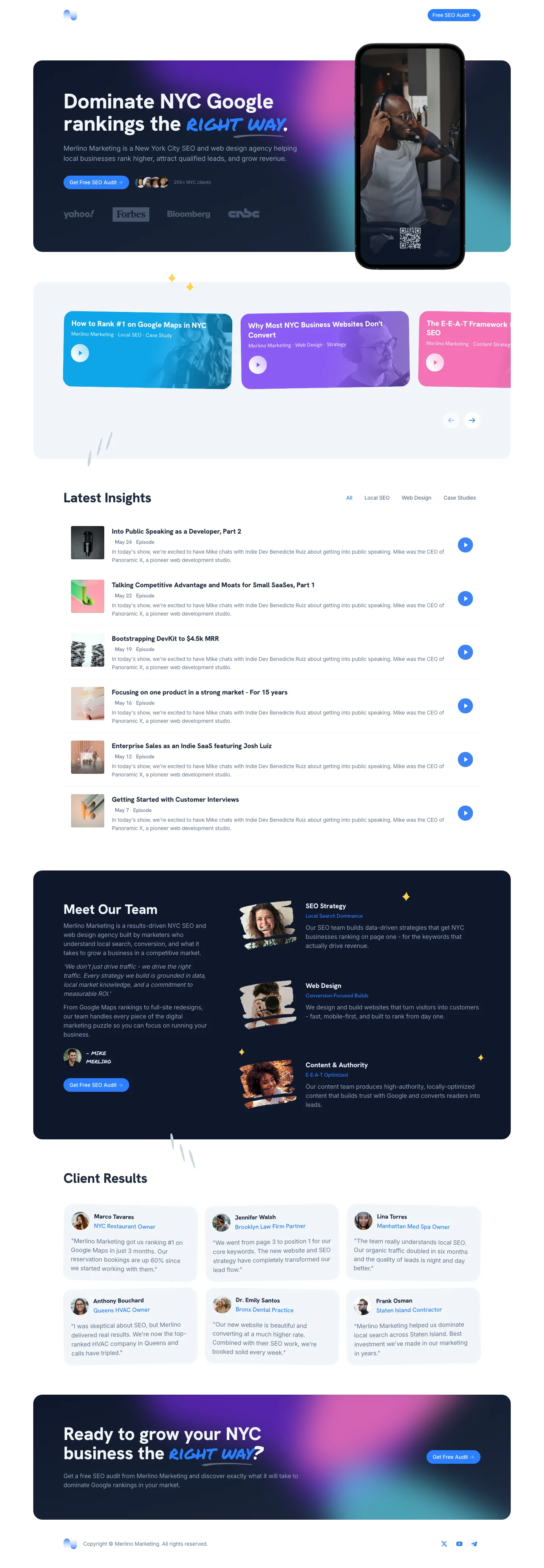 Podcast full page preview