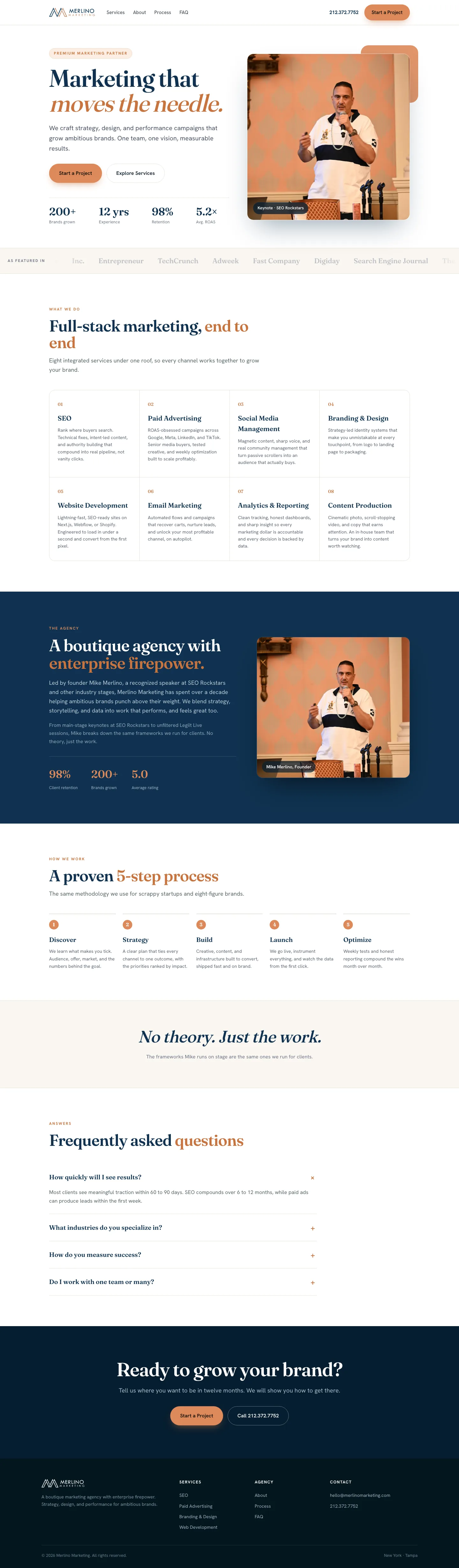 Site full page preview