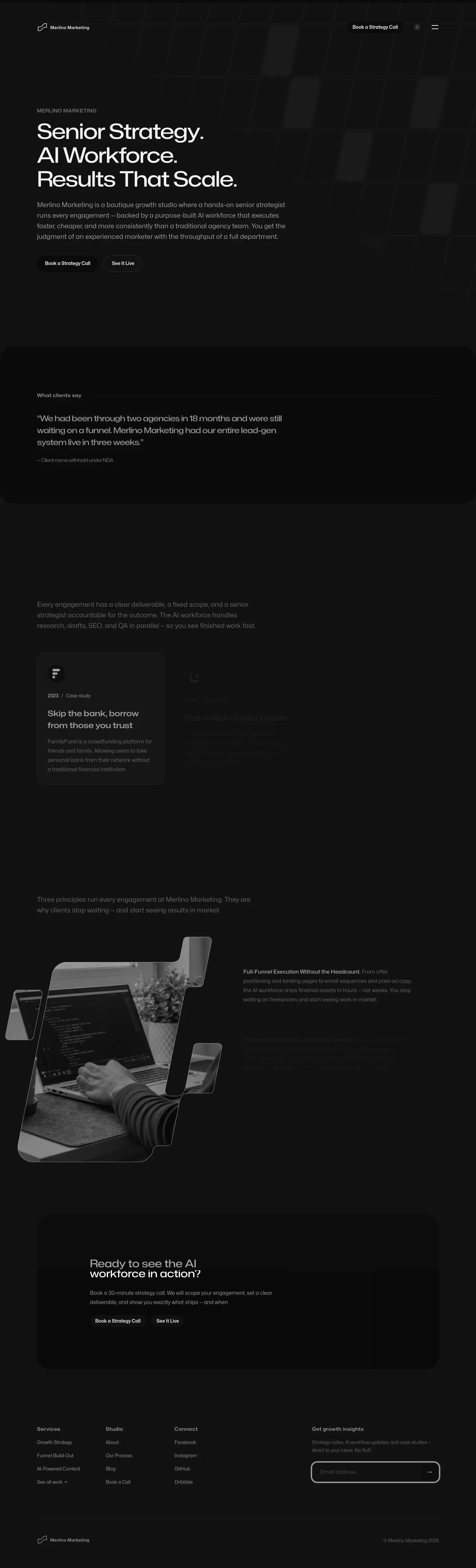 Studio full page preview