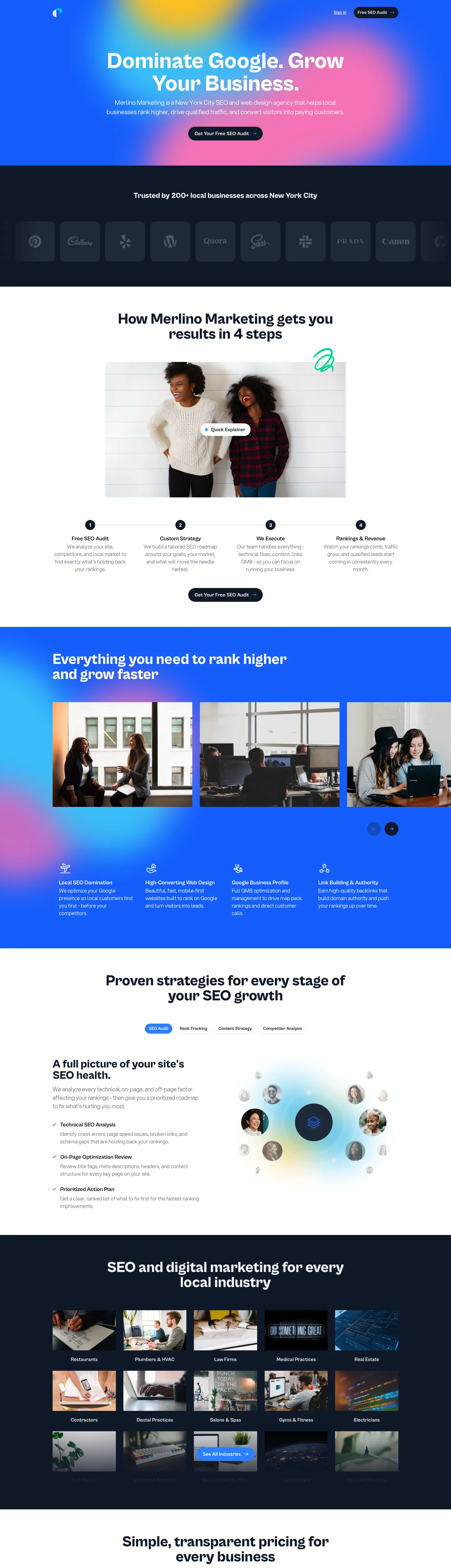 Talent full page preview